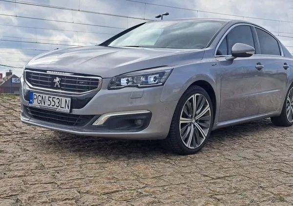 samochody osobowe Peugeot 508 cena 62000 przebieg: 200000, rok produkcji 2017 z Gniezno